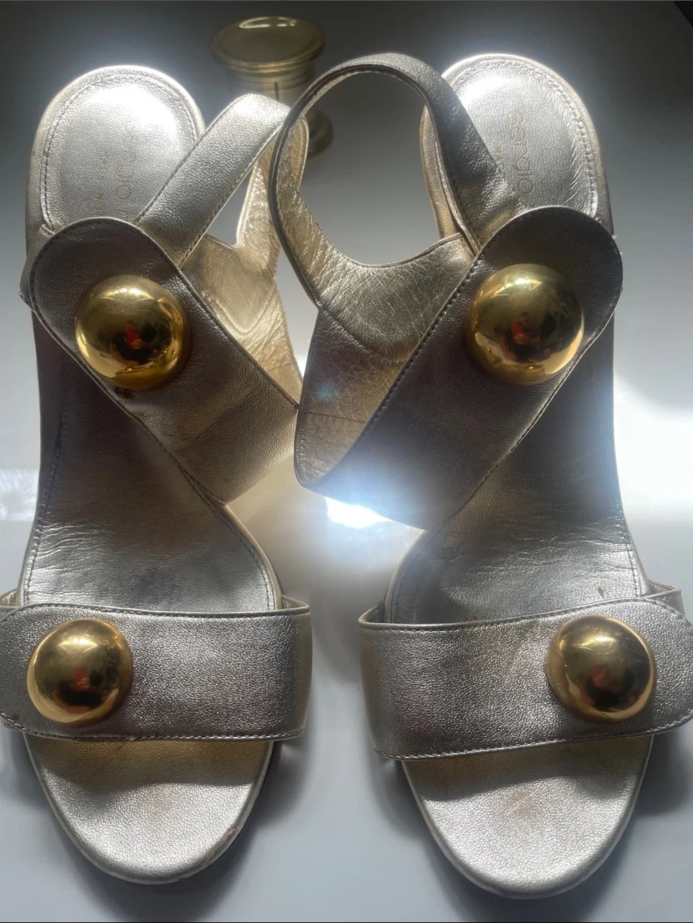 Sergio Rossi chic metallic